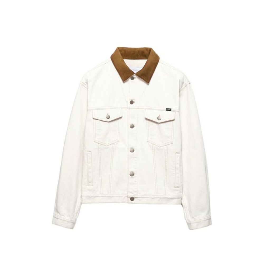 Prada Neutrals Jackets - Denim Jackets Men